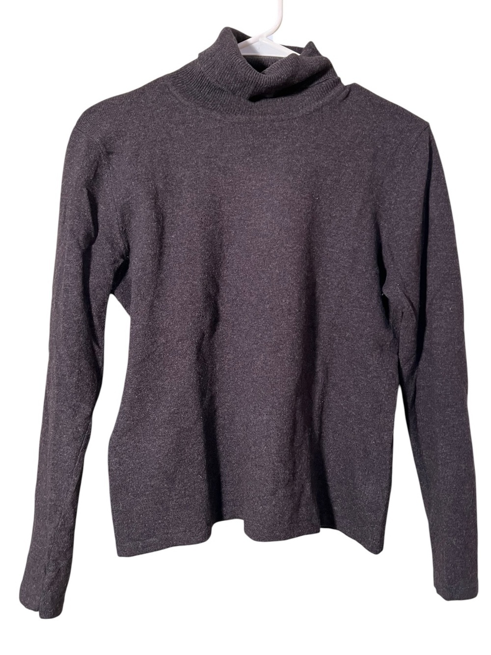 Vintage Lauren Ralph Lauren Turtleneck Sweater Dark Charcoal Gray Long Sleeve